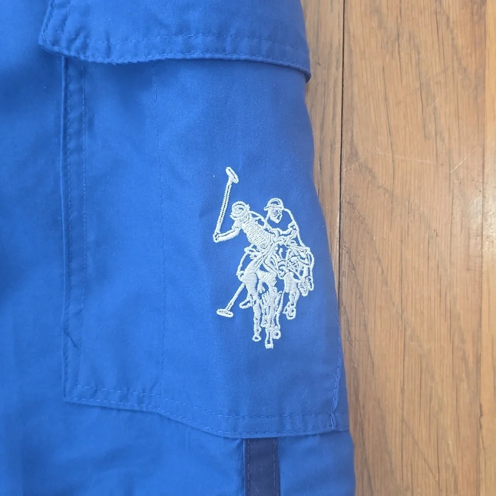U.S. POLO ASSN SIGNATURE BRAND MEN'S BLUE SWIM BOTTOMS TRUNKS SIZE LARGE